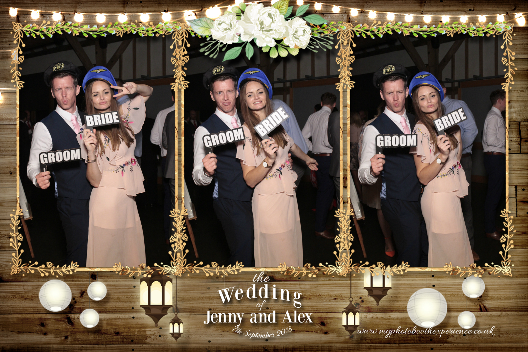 Jenny & Alex's Wedding | View more photos from the event at gallery.myphotoboothexperience.co.uk/u/MyPhotoBoothExperienceLtd/Jenny-Alexs-Wedding